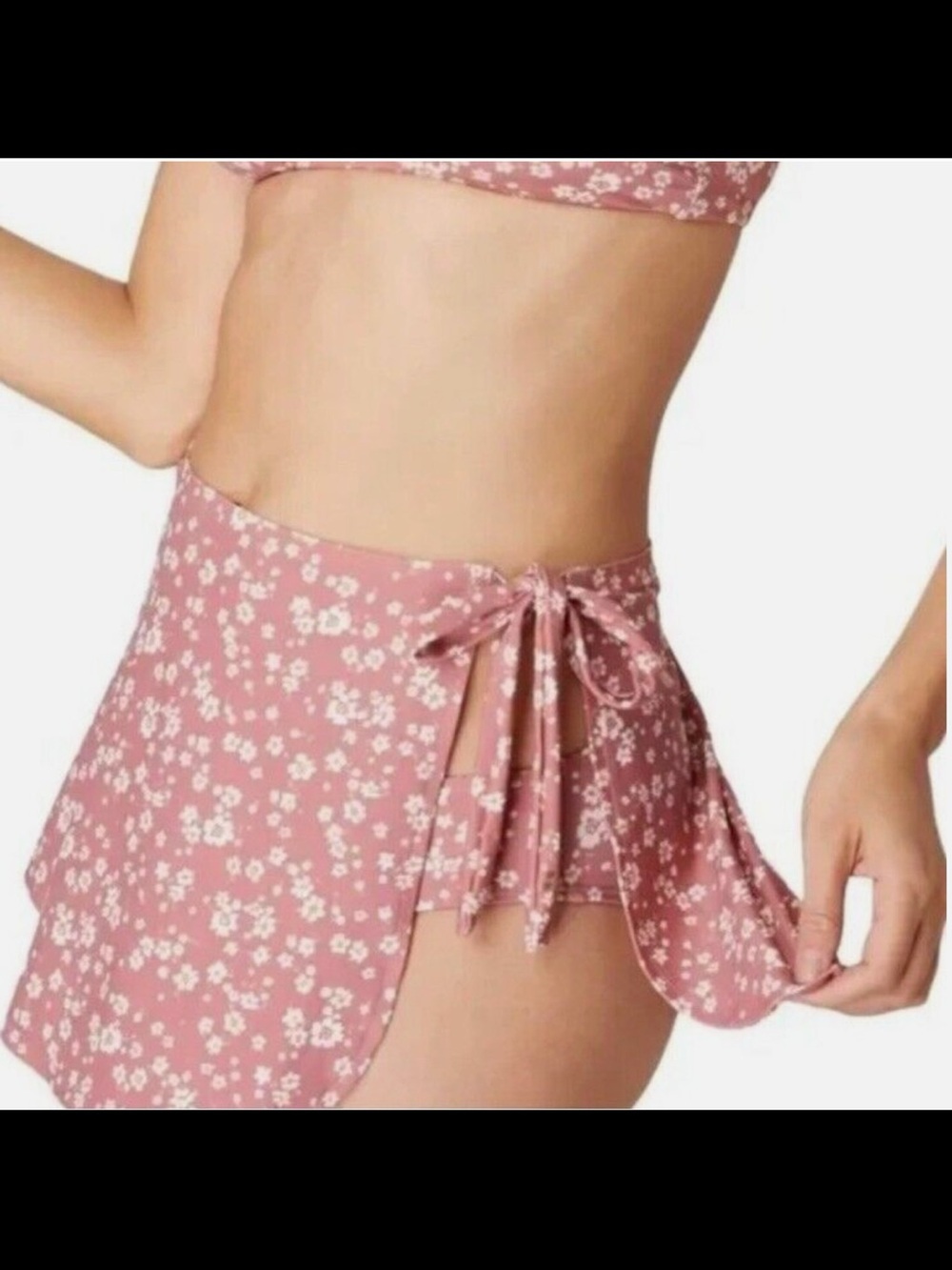 Andie Pink Floral Tie-Side Swim Coverup